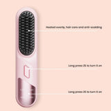 SILK ROLLA Professional Portable Hair Straightener Brush