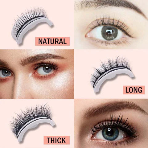 Reusable Self-Adhesive Eyelashes - Silk Rolla