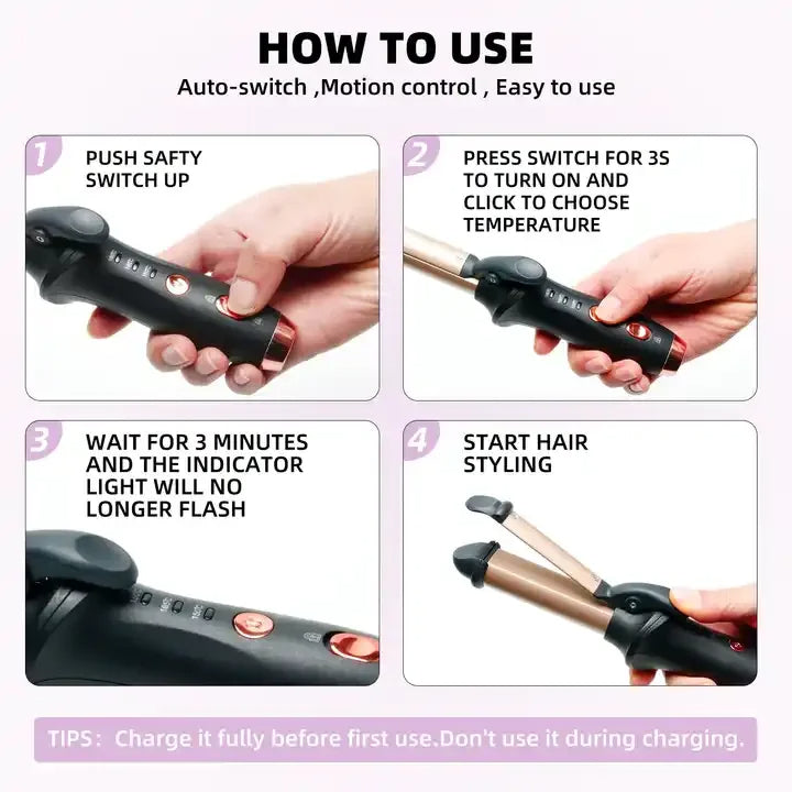 SILK ROLLA Cordless Hair Curler