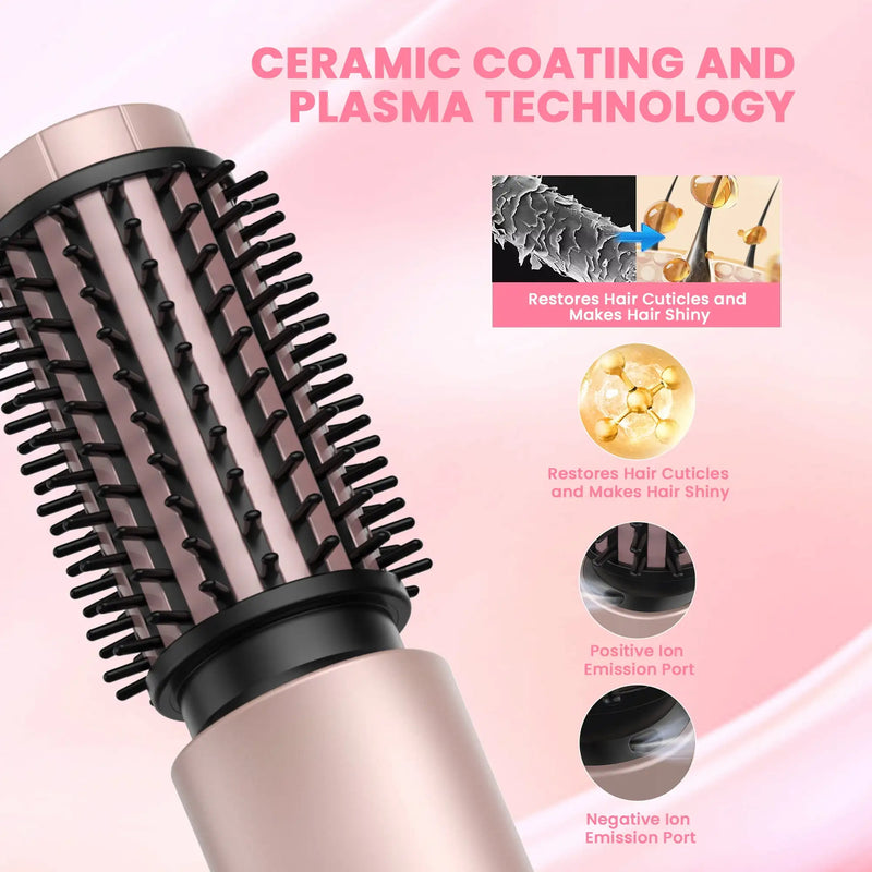 SILK ROLLA Cordless Thermal Curling Brush, Volumising Hot Brush