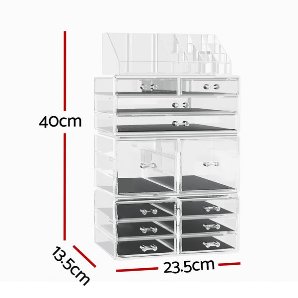 Embellir Acrylic Makeup Case, Cosmetic Beauty Organiser