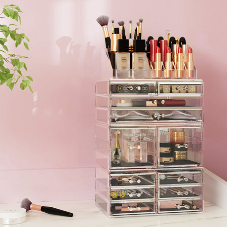 Embellir Acrylic Makeup Case, Cosmetic Beauty Organiser - Silk Rolla