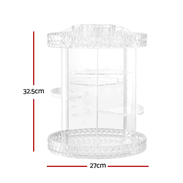 Embellir Acrylic Rotating Cosmetic Organiser, Makeup Storage Display Holder