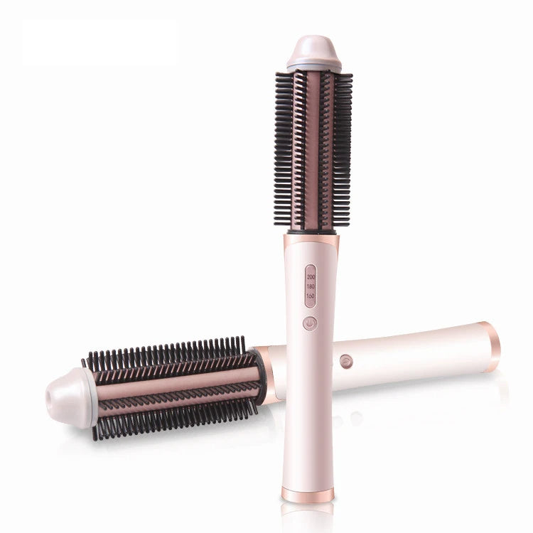 Cordless Thermal Blowout Brush, Volumising Brush, Rose Gold Edition - Silk Rolla