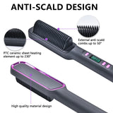 Silk Rolla Professional Hair Straightener Brush with LCD Display - Silk Rolla