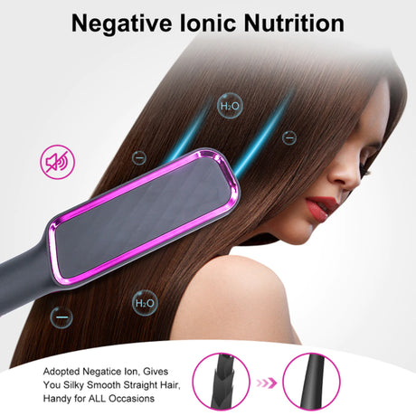 Silk Rolla Professional Hair Straightener Brush with LCD Display - Silk Rolla