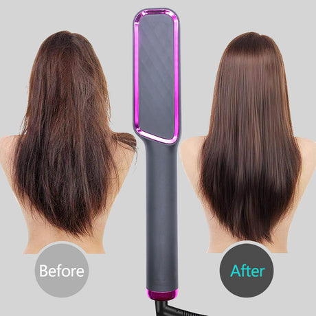 Silk Rolla Professional Hair Straightener Brush with LCD Display - Silk Rolla