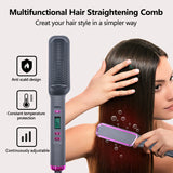 Silk Rolla Professional Hair Straightener Brush with LCD Display - Silk Rolla