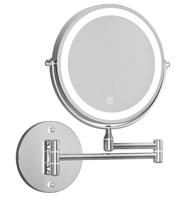 Embellir Extendable Makeup Mirror 10X Magnifying Double-Sided Bathroom Mirror - Silk Rolla