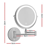 Embellir Extendable Makeup Mirror 10X Magnifying Double-Sided Bathroom Mirror - Silk Rolla