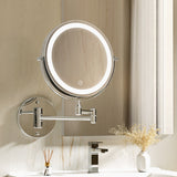 Embellir Extendable Makeup Mirror 10X Magnifying Double-Sided Bathroom Mirror - Silk Rolla