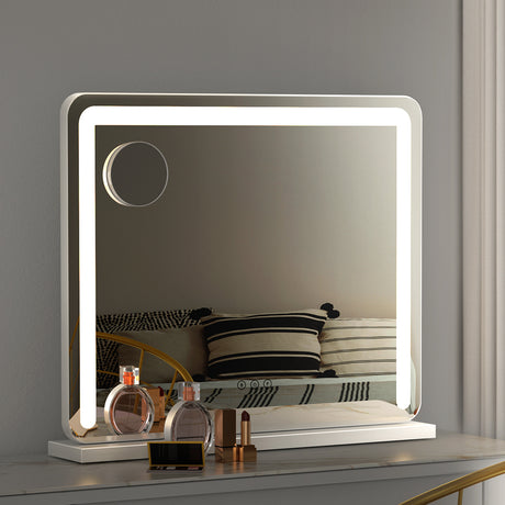 Embellir Makeup Mirror With Light Hollywood Vanity LED Mirrors White 50X60CM - Silk Rolla