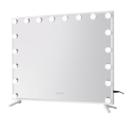 Embellir Makeup Mirror Hollywood 80x65cm 18 LED with Light Vanity Dimmable Wall - Silk Rolla