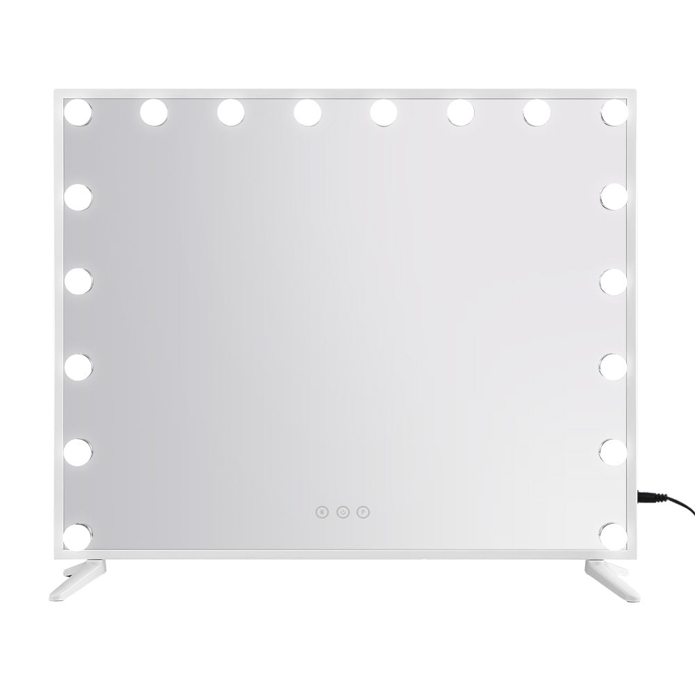 Embellir Hollywood Makeup Mirror 80x65cm 18 LED with Light Vanity Dimmable Wall - Silk Rolla