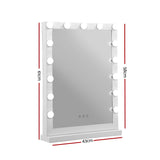 Embellir Hollywood Makeup Mirror with Light Frame Vanity Dimmable Wall 15 LED - Silk Rolla