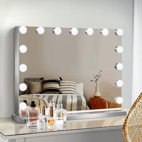 Embellir Hollywood LED Lightened Makeup Mirror 58X46cm - Silk Rolla