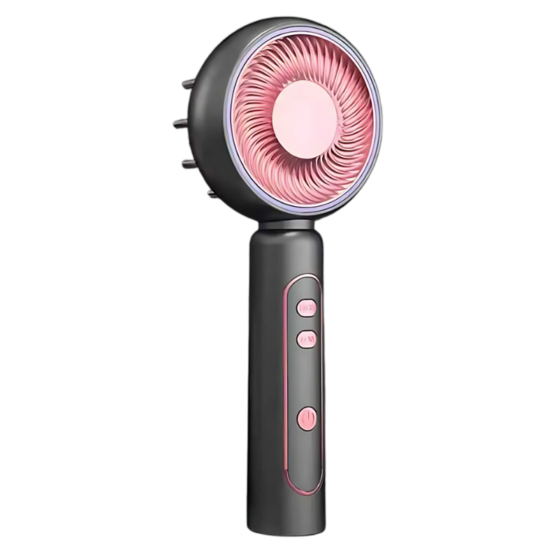 SILK ROLLA Scalp Massager Brush with Red and Blue Light Therapy