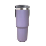 900ML Purple Stainless Steel Travel Mug with Leak-Proof 2-In-1 Straw and Sip Lid, Vacuum Insulated Coffee Mug - Silk Rolla