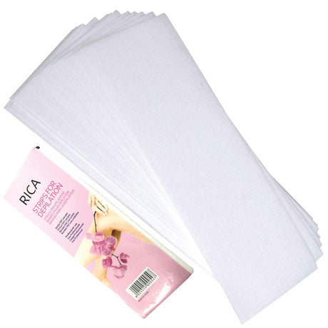 18Pre-Cut Strips Pack - 70gsm Non Woven Disposable Cut Waxing Papers - Silk Rolla