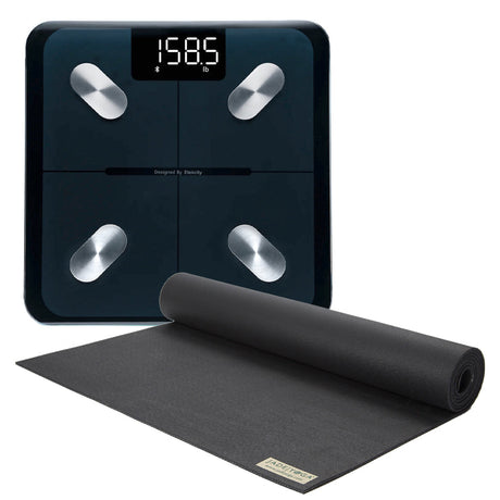 Jade Yoga Voyager Mat & Etekcity Scale for Body Weight and Fat Percentage - Bundle - Silk Rolla