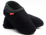 ARCHLINE Orthotic Slippers CLOSED Arch Scuffs Orthopedic Moccasins Shoes - Charcoal Marle - Silk Rolla