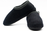 ARCHLINE Orthotic Slippers CLOSED Arch Scuffs Orthopedic Moccasins Shoes - Charcoal Marle - Silk Rolla