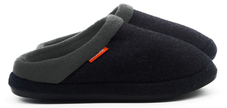 ARCHLINE Orthotic Slippers Slip On Arch Scuffs Orthopedic Moccasins - Charcoal Marle - Silk Rolla