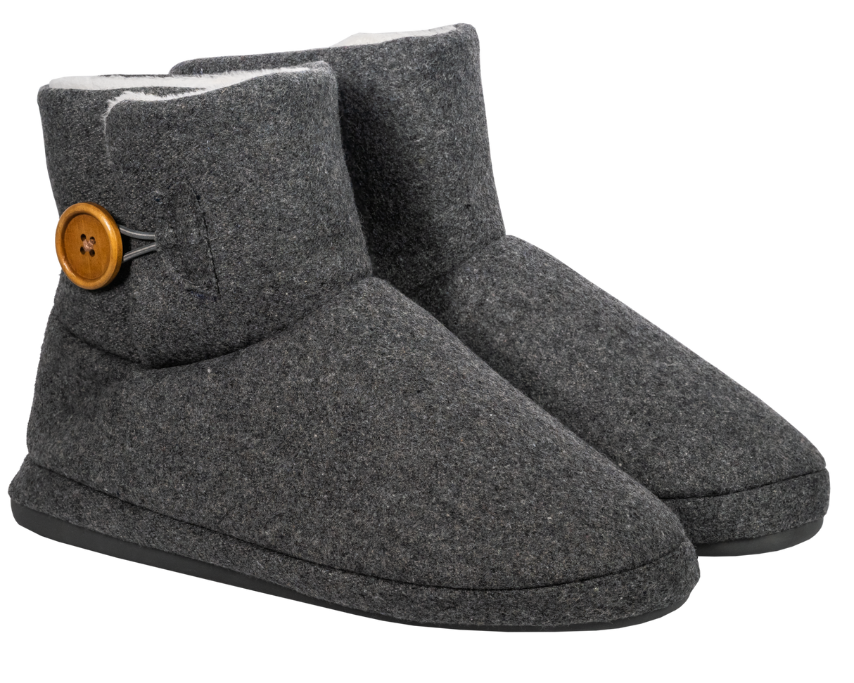 Archline Orthotic UGG Boots Slippers Arch Support Warm Orthopedic Shoes - Grey - Silk Rolla