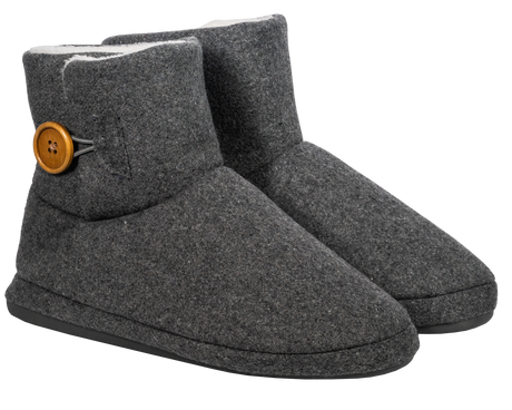 Archline Orthotic UGG Boots Slippers Arch Support Warm Orthopedic Shoes - Grey - Silk Rolla