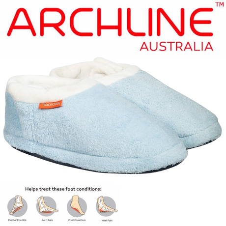 ARCHLINE Orthotic Slippers Closed Scuffs Pain Relief Moccasins - Silk Rolla