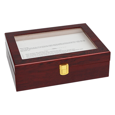 Wooden Watch Box - Silk Rolla