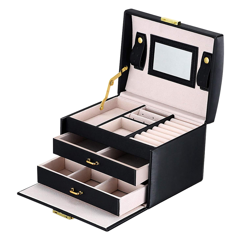 Jewellery Box in Black - Silk Rolla