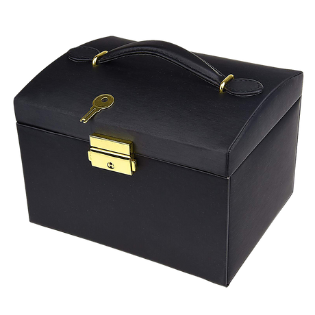 Jewellery Box in Black - Silk Rolla