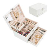 Jewellery Box in White - Silk Rolla