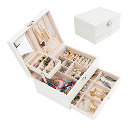 Jewellery Box in White - Silk Rolla