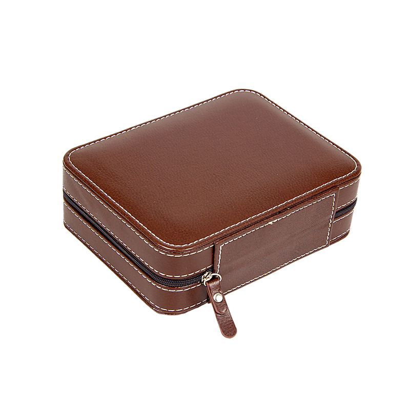 Watch Box Display Travel Case PU Leather - Silk Rolla