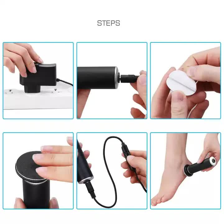 Electric Foot Callus Remover - Portable Pedicure Tool for Smooth Feet