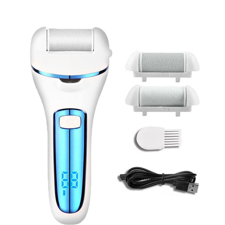 Rechargeable Electric Foot File Callus Remover with LED Display, USB Charging & Pedicure Tool - Silk Rolla