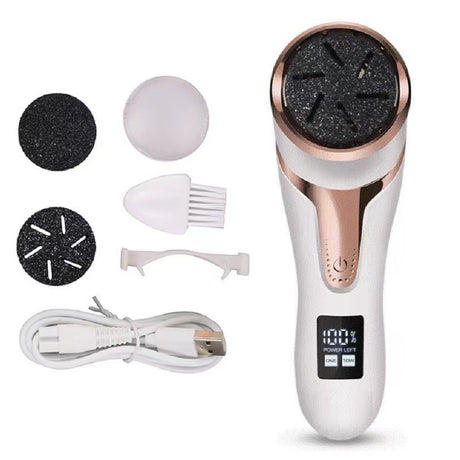 Electric Foot Callus Remover - Rechargeable Waterproof Pedicure Tool with Automatic Dead Skin Removal - Silk Rolla