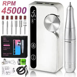 Portable Electric Nail Drill Set | Rechargeable Nail Polishing Machine - Silk Rolla