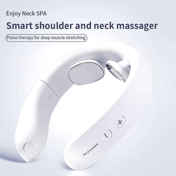 Intelligent Neck Massager with Heat Therapy – Portable Neck Pain Relief Device - Silk Rolla