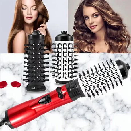 SILK ROLLA 2-In-1 Automatic Blowout Brush | Hot Air Styling Brush for Hair Drying & Styling - Silk Rolla