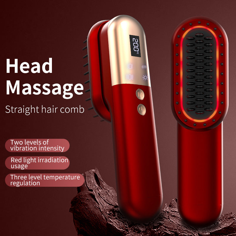 SILK ROLLA Cordless Light Therapy Scalp Massage Brush - Silk Rolla