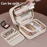 5-in-1 Travel Makeup Bag – Cosmetic Storage Bag with Dividers - Silk Rolla