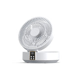 Remote-Control Mini USB Fan with Wall-Mount Design | Night Light & Digital Display for Convenient Cooling - Silk Rolla