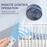 Remote-Control Mini USB Fan with Wall-Mount Design | Night Light & Digital Display for Convenient Cooling - Silk Rolla