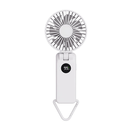 Portable Handheld Fan with 2000mAh Battery | 3-in-1 Desk, Handheld & Hanging Design - Silk Rolla