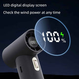 Portable High-Speed Turbo Fan | 2000mAh Rechargeable Battery with Multiple Attachments - Silk Rolla