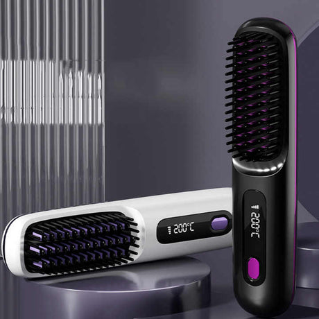 SILK ROLLA Rechargeable Hair Straightening Brush - Silk Rolla