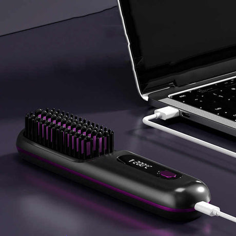 SILK ROLLA Rechargeable Hair Straightening Brush - Silk Rolla